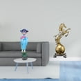 thumbnail image 2 of CarpNettore Asian Kabuki Geisha Horse Resin Figurine Modern Art Doll Collectible Ornament Decorative Kimono Statue for Bedroom Living Room Shelf Office, 2 of 8