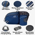 thumbnail image 6 of WATERFLY Unisex 3.5L Nylon Fanny Packs with a Water Bottle Holder Travelling Hiking Walking,Sapphire Blue, 6 of 6