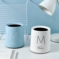 thumbnail image 5 of Simple Small Nordic Style For Hoom Office Multifunctional Desk Organizer Waste Bin Garbage Basket Trash Can Desktop Dustbin PINK LETTER M, 5 of 8