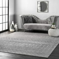 thumbnail image 1 of nuLOOM Moroccan Blythe Area Rug, 8' 10" x 12', Dark Grey, 1 of 5