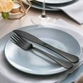 thumbnail image 3 of Vesteel 40-Piece Black Silverware Set, Stainless Steel Flatware Cutlery Set for 8, Restaurant Party Tableware Eating Utensils, Mirror Finish, Dishwasher Safe, 3 of 7