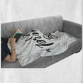 thumbnail image 6 of I am a Princess Soft Flannel Fleece Throw Blanket, Girlish Feminine Words Well-being Happiness Self-Love Theme Print, Cozy Plush for Indoor and Outdoor Use, 50" x 60", Black and White, by Ambesonne, 6 of 6