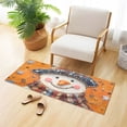 thumbnail image 3 of Bath Mat Soft Plush Non-Slip Absorbent Bathroom Rugs 39"x20" Snowman with Sparkling Gemstones, 3 of 8