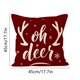thumbnail image 3 of Festive Feeling Decoration Sofa Pillow Cover Christmas Letter Print Chair Cushion Cover Linen Cushion Cover, 3 of 6