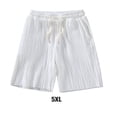thumbnail image 3 of Pantalones de encaje de hielo Pantalones cortos sueltos Traje de hombre Diseño elegante de moda Atractivo Niño Niña Mujer Deporte Ciclismo Prendas para la parte inferior del cuerpo Blanco 5XL Qarigey AP019308-21, 3 of 6