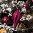 thumbnail image 5 of Vickerman 12" Berry Red Candy Glitter Swirl Drop Christmas Ornament, 5 of 5