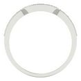 thumbnail image 5 of 0.25 ct Brilliant Round Cut Simulated Champagne 18K White Gold Stackable Band SZ 5.75, 5 of 6