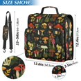 thumbnail image 2 of FORMRS Zipper Binder with Shoulder Strap 2-inch Ring 500 Sheet Capacity File Bag, Various Mushrooms Pattern, 2 of 5