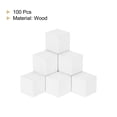 thumbnail image 3 of Cubos de madera Uxcell para manualidades 100 Pcs 0.59" Cuadrados Blancos de Madera Sólida Natural para Proyectos DIY, 3 of 6