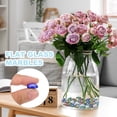 thumbnail image 5 of Uxcell 100 Pack Flat Glass Marbles, Decorative Glass Pebbles Gems Marble Beads Gemstone Vase Fillers Beads for Home Decorative Art Craft Vase Filler, Blue(12-14mm), 5 of 6