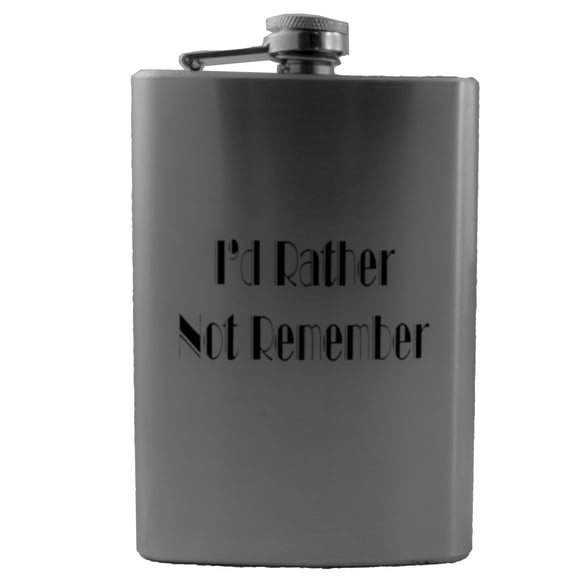 8oz I'd Rather Not Remember Flask L1