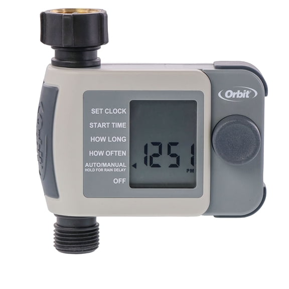 Orbit 1-Port Programmable Digital LCD Screen Outdoor Hose Faucet Timer