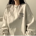 thumbnail image 5 of Sudaderas con capucha de manga larga para mujer, suéter holgado informal con estampado de letras, jerséis de gran tamaño, sudadera Harajuku, Ins, 5 of 5
