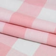 thumbnail image 5 of 3 Pc Cotton Classic Country Farmhouse Kitchen Window Curtain Grommet Top -Pink & White Buffalo Check Tier & Valance Set, 54" x 18" / 27" x 24", 5 of 5