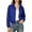 Dark Blue, variant on Tqcoqu Women's Stand Collar Zip Up Windbreaker,Cropped Lightweight Water Resistant Athletic Jacket with Pockets,Army Green Women's S-XXXL