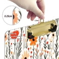 thumbnail image 4 of Wildflower Pattern 12.5x9in Clipboard, Durable Acrylic with Metal Clip and Wall Hook for Office or Classroom, 4 of 10