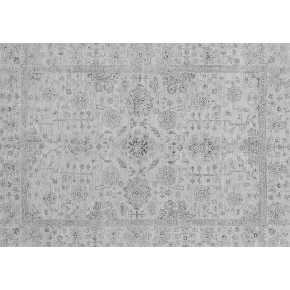 Ahgly Company Indoor Rectangle Oriental Gray Traditional Area Rugs, 5' x 7'