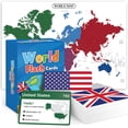 thumbnail image 1 of Flashcards BrightenKidz World Flags 245 países con mapa, 1 of 8