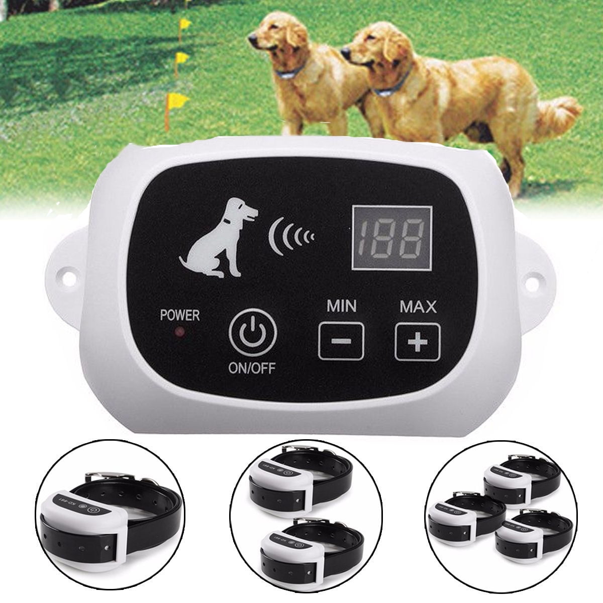 Waterproof Wireless Pet Fence Containment 1 2 3 Dog Systems Invisible by
