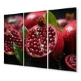 thumbnail image 2 of Designart "Radiant Pomegranates I" Fruits Metal Wall Art Set, 2 of 5