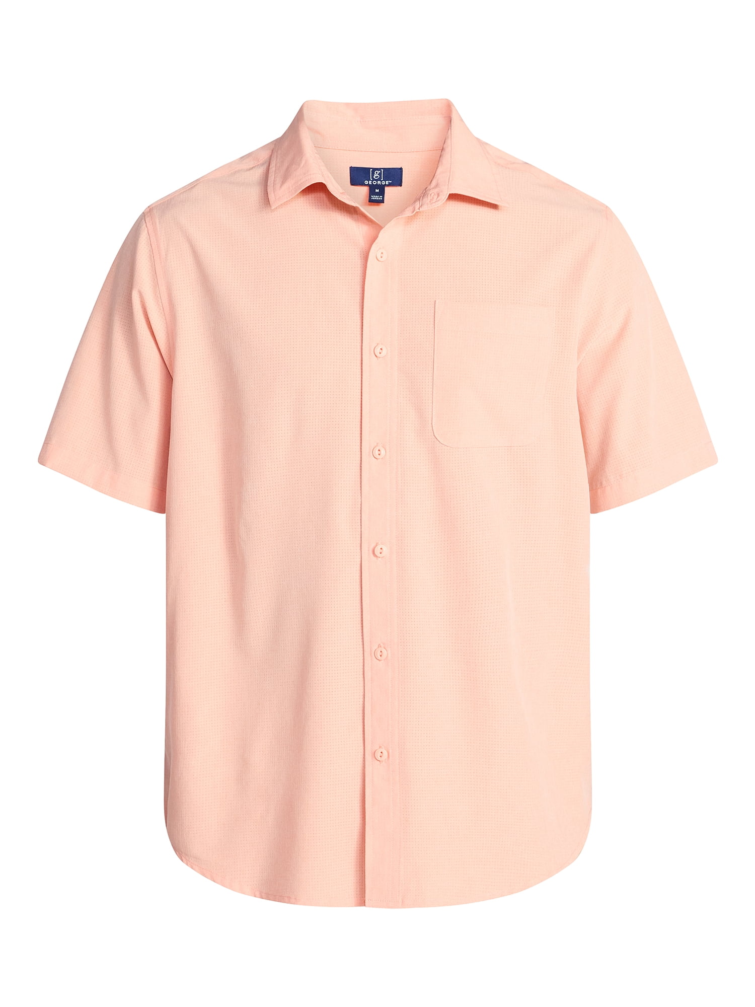 George Men's Commuter Shirt with Short Sleeves, Sizes S-3XL