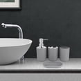 thumbnail image 3 of Juego de accesorios de baño Sunnimix 4 Piezas Decoración Ordenada gris, 3 of 7