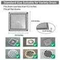 thumbnail image 2 of Livease Drain Hair Catcher, 4,8" Universal Shower Strainer, Hair Stopper, Drain Cover for Bathroom, 2 of 7