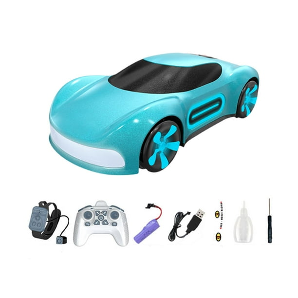 Coche acrobático teledirigido Drift, juguete para aficionados, con rotación de 360 degree y sonido. Azul