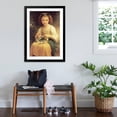thumbnail image 3 of Art.com A Young Girl Braids a Garland Crown of Flowers Art Print by William Adolphe Bouguereau, Black Frame Wall Art, 32" x 44", 3 of 5