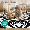 thumbnail image 4 of ODIKA Skull Pixelated Beast Cranium Geometric Block Framework Edgy for Home Office, Gaming Room, Under Desk, Non-Slip Chair-Friendly, 4 of 7