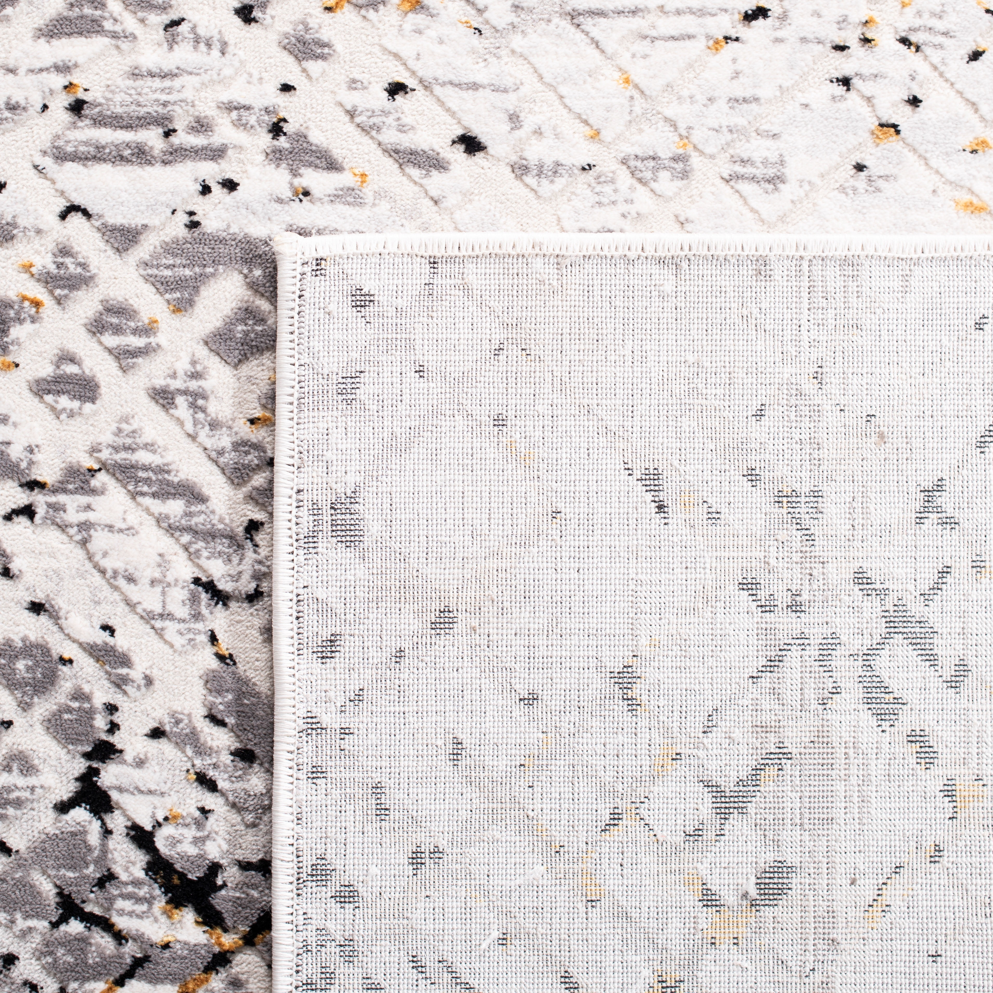 SAFAVIEH Amalfi Hannan Distressed Area Rug, Cream/Charcoal, 8' x 10'