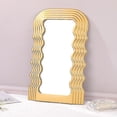 thumbnail image 1 of Aesthetic Wave Pattern Irregular Frame Mirror, Decorative Desk Wall Mirror For Living Room Bedroom Hallway Home DecorGift, 1 of 3