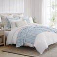 thumbnail image 4 of Levtex Home Cotton Tencel™ Silky – Full/Queen Duvet Cover (90x94in) and 2 Standard Shams (20x26in) – Solid – White – Cotton – No Insert Included, 4 of 9