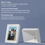 Aura AF200-WHT Mason 9 LCD Wi-Fi Digital Photo Frame - White Quartz