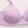 thumbnail image 6 of EchfiProm Purple Bras for Women Plus Size Older Women Push Up Unpadded Ladies Bras Wireless 42B, 6 of 8
