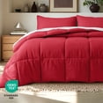 thumbnail image 6 of Bare Home Down Alternative Comforter Set - 3-Pieces - All Seasons - King, Red, 6 of 10