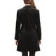 thumbnail image 3 of ABRIGO DE MUJER INSPIRE CHIC Terciopelo con Solapa Doble Botonadura Manga Larga Abrigos de Invierno Sólidos L Negro, 3 of 6