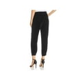 thumbnail image 2 of Parker Womens Velvet Casual Jogger Pants, Black, 00, 2 of 2