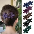thumbnail image 1 of Horquilla para el pelo para mujer, decoración floral, color sólido, antideslizante, textura esmerilada, decoración de diamantes de imitación, herramienta ligera y antigrietas para peinar el cabello., 1 of 8