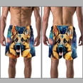 thumbnail image 3 of luoweisi Men's Beach Shorts Quick Dry Swim Trunks with Mesh Lining Sheepdog XL, 3 of 5
