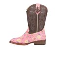 thumbnail image 3 of Roper Girls Glitter Floral Embroidered Square Toe Cowboy   Mid Calf Boots, 3 of 5