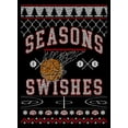 thumbnail image 2 of Seasons Swishes Ugly Christmas Sweater, Basketball, Hoops, Swish, Sports, 2 of 4