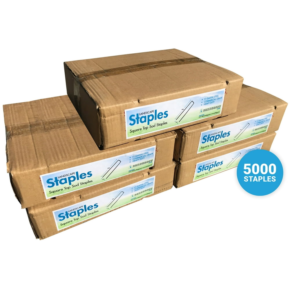 Sandbaggy 5,000Count Landscape SOD Staples Heavy Duty Garden Staples