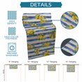 thumbnail image 6 of Summer Lemons Table Runner 90 Inches, Vintage Watercolor Fruit Flowers Blue Striped Bed Runner Dresser Scarves Tabletop for Indoor Outdoor Parties/Ceremony/Banquet, 13" x 90", 6 of 9