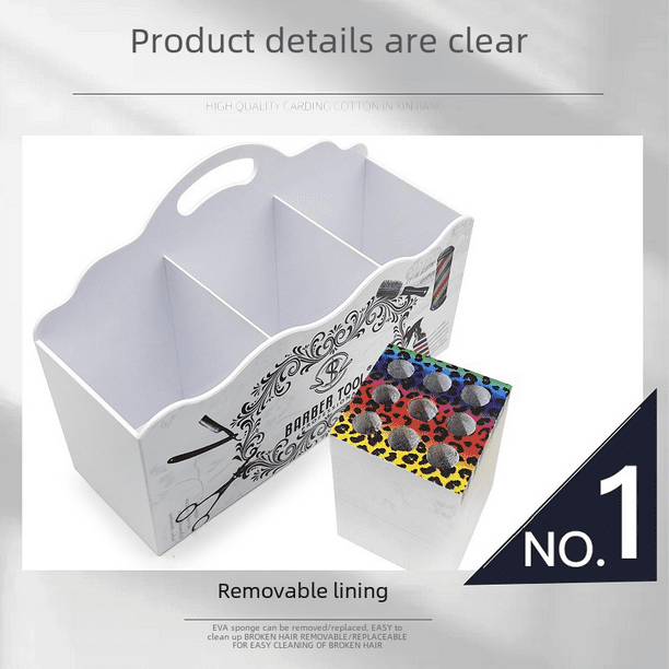 Tijeras de peluquería, caja de almacenamiento para cepillos y peines, soporte para tijeras de peluquería