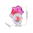 thumbnail image 3 of Byndra Christmas Neon Santa Light, Christmas Decoration Indoor, LED Hanging Sign Light for Window Wall Room and Holiday Party Decor, 3 of 6