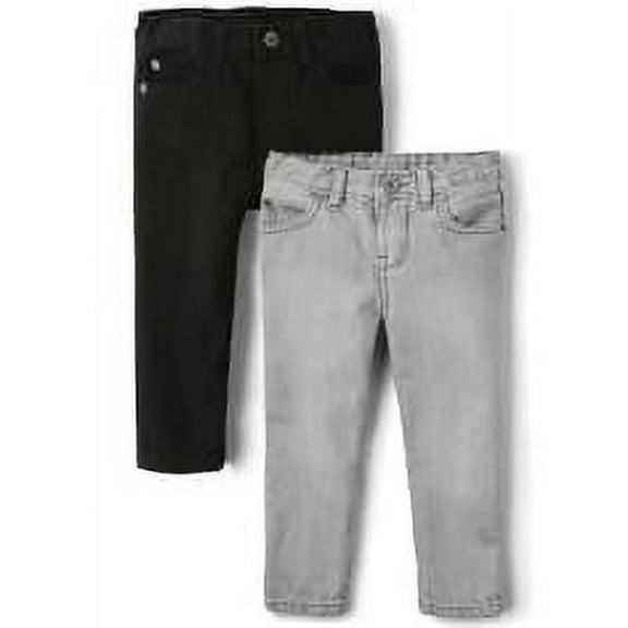 The Children's Place Baby & Toddler Boys Skinny Denim Jeans, 2-Pack, Sizes 6M-5T