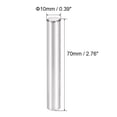 thumbnail image 3 of Uxcell Steel Pin 304 Stainless Steel Dowel Pin Cylindrical Shelf Support Pin 10mm X 70mm Silver 3pcs, 3 of 5