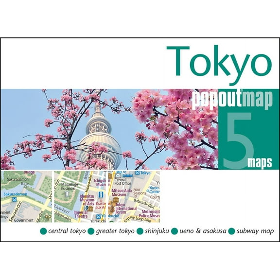 Popout Maps Tokyo Popout Map, (Paperback)