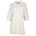 thumbnail image 5 of Dotti Womens Radiance Sheer Striped Dress Swim Cover-Up, 5 of 5